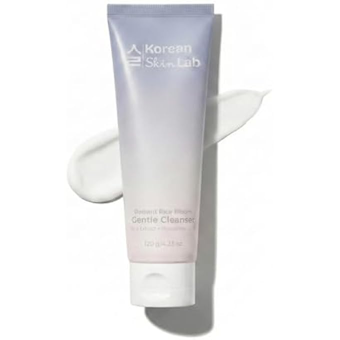 STRBOXONG RADIANT RICE BLOOM GENTLE CLEANSER (120ML). DAILY KOREAN FACE WASH WITH BRIGHTENING RICE WATER & HYALURONIC ACID. HYDRATING CREAM TO FOAM FORMULA FOR GLASS SKIN. - Image 1